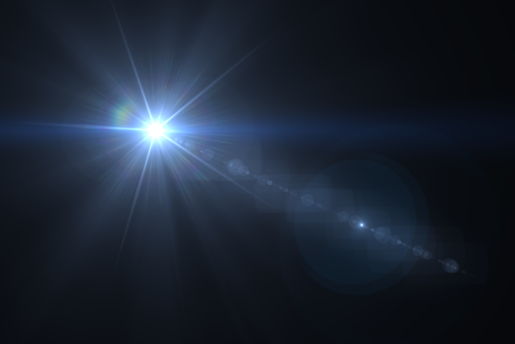 Lens Flare - Black Background